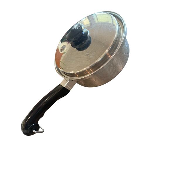 Small Saladmaster T304S Saucepan with Vented Lid Stainless Steel Pot Copokware - Picture 4 of 8